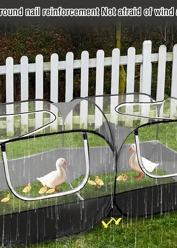 Tavuk Civciv tavşan kümesi kafesi Oyun ve Yatak Alanı - Görsel 2