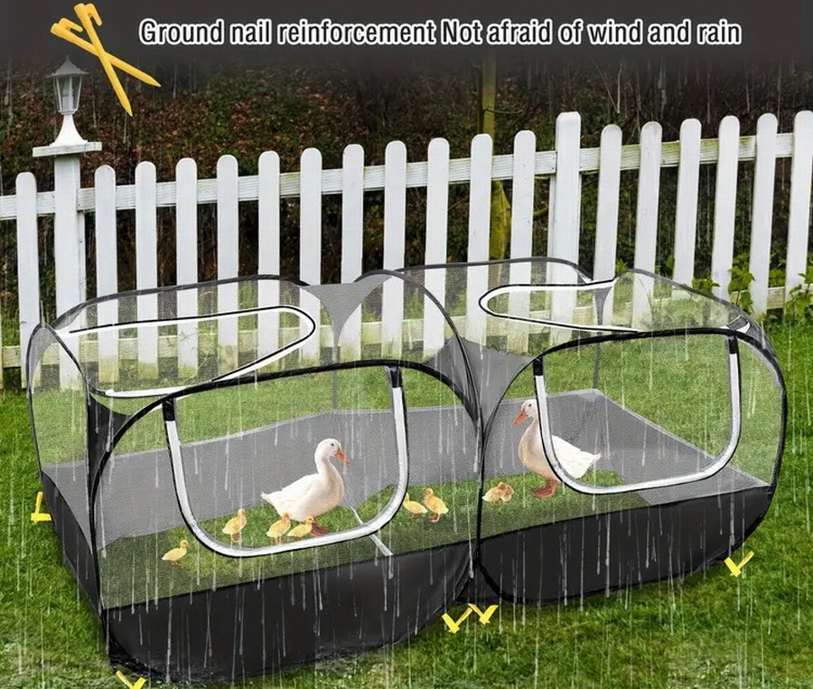 Tavuk Civciv tavşan kümesi kafesi Oyun ve Yatak Alanı - Görsel 2