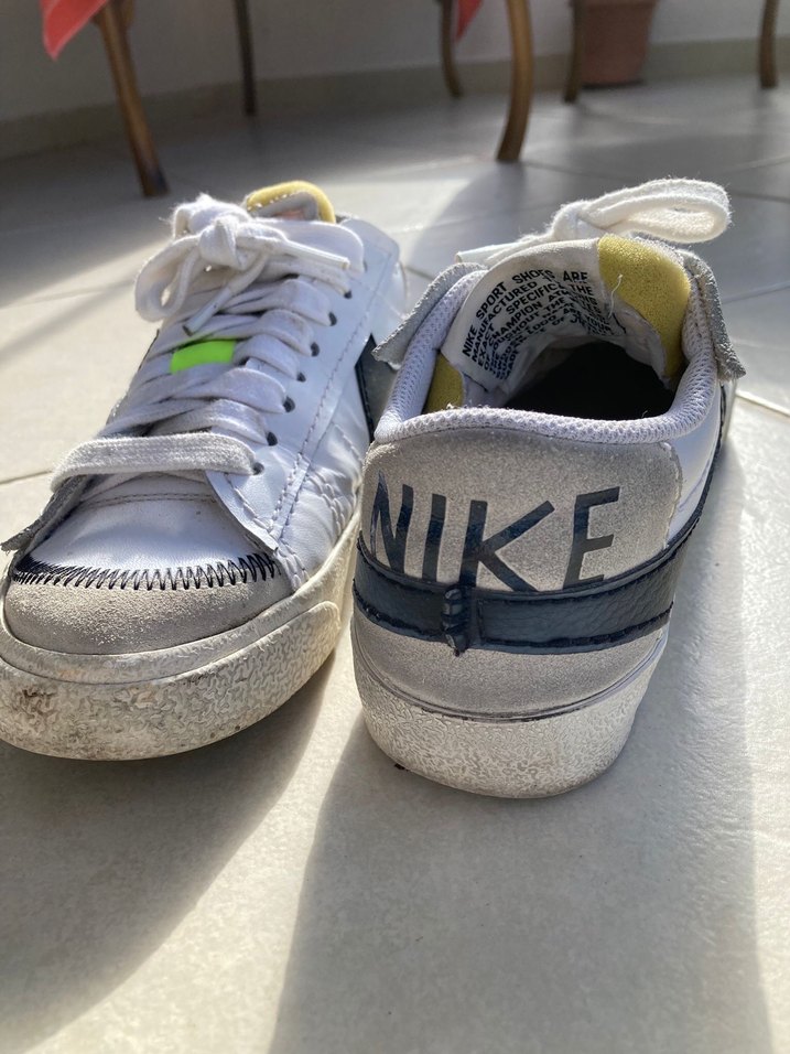 Beyaz Kadın Spor Ayakkabı Velcro Detaylı - Görsel 2