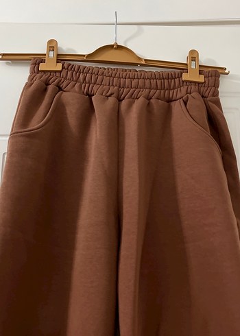 Kadın Kahverengi Rahat Kesim Midi Eşofman - Görsel 2