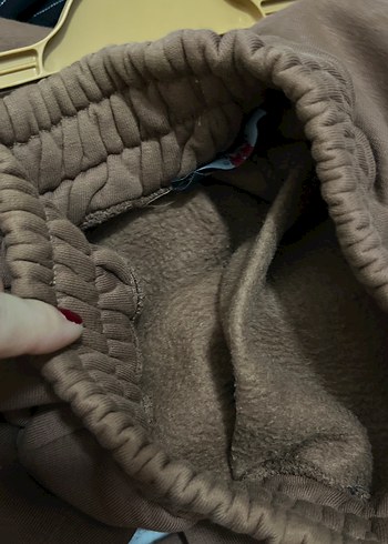 Kadın Kahverengi Rahat Kesim Midi Eşofman - Görsel 4