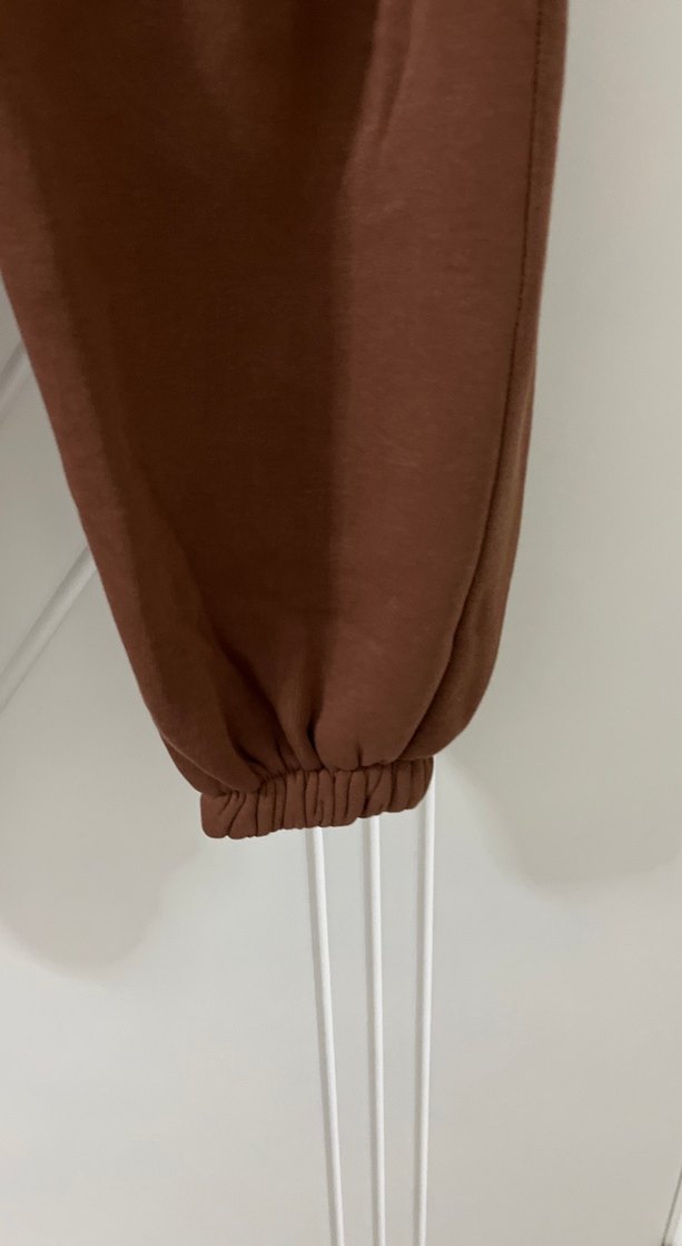 Kadın Kahverengi Rahat Kesim Midi Eşofman - Görsel 3