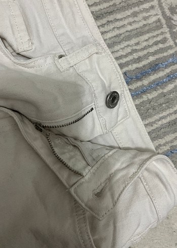 Beyaz Kadın Midi Boy Regular Fit Kot Pantolon - Görsel 3