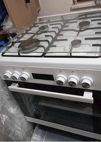 Beyaz 4 Gözlü Gazlı Ocak fırın dahil - Görsel 2