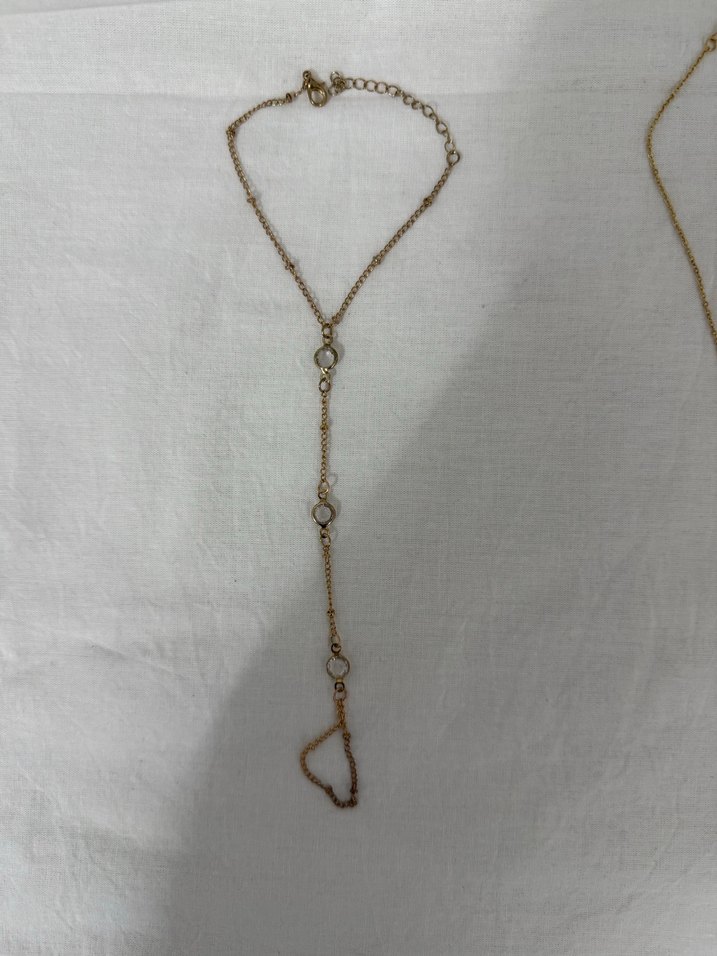 Altın Zincir Detaylı Kadın El Zinciri - Görsel 3