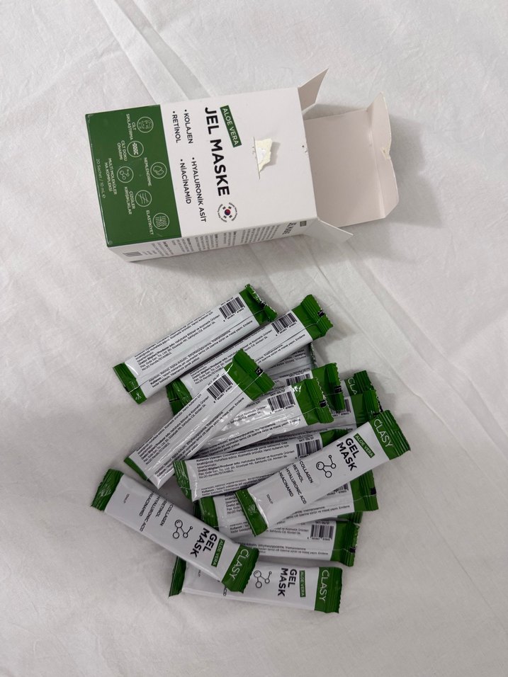 Aloe Vera Jel Maske - Kolajen & Retinol - Görsel 3