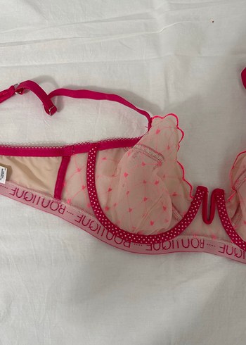 Nakışlı Pembe Midi Sütyen - Görsel 4