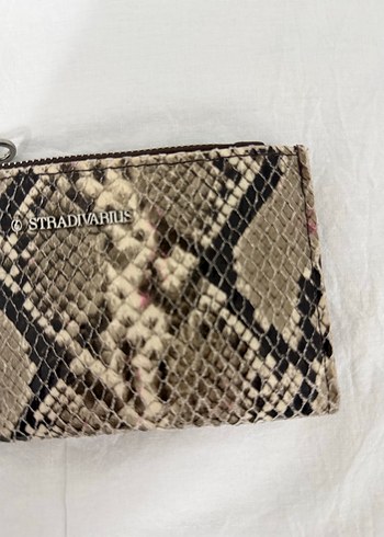 Kadın Yılan Derisi Desenli Fermuarlı Cüzdan - Görsel 2