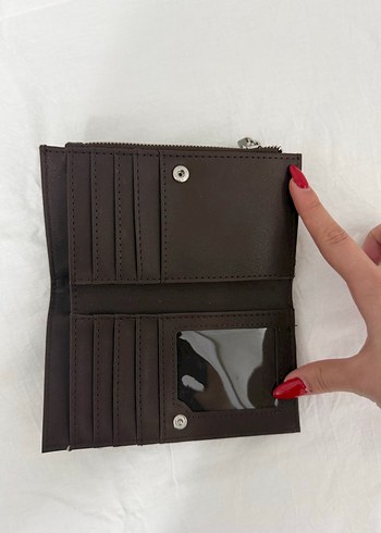 Kadın Yılan Derisi Desenli Fermuarlı Cüzdan - Görsel 4