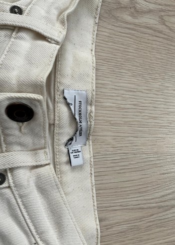 Kadın Krem Denim Normal Kesim Jean - Görsel 4