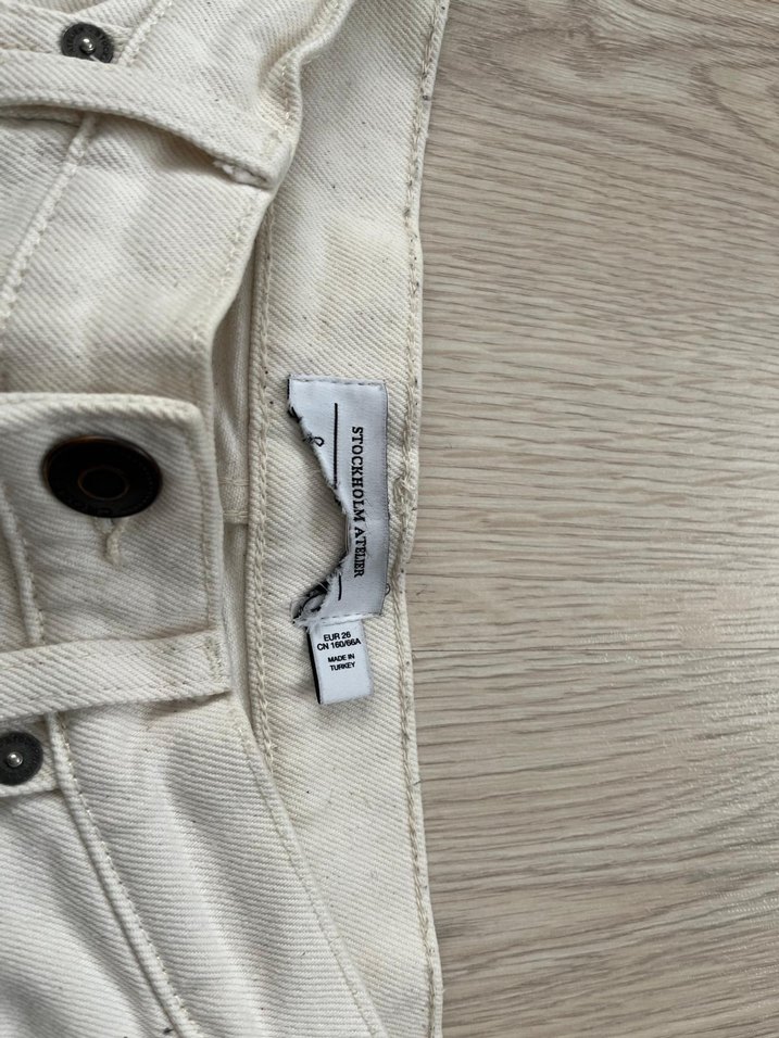 Kadın Krem Denim Normal Kesim Jean - Görsel 4