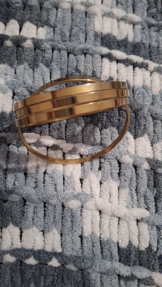 Bohem Elastik Altın Kadın Bileklik Seti - Görsel 3