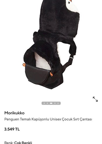 Beymen Morikukko Penguen Temalı Çocuk Sırt Çantası - Görsel 3