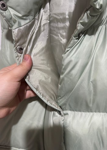 Düğmeli Uzun Gri Kadın Yelek - Görsel 4