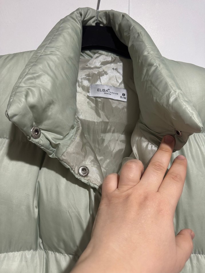 Düğmeli Uzun Gri Kadın Yelek - Görsel 2