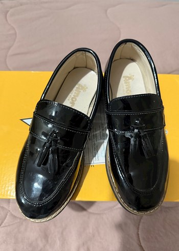 Siyah Püsküllü Erkek Çocuk Özel Ayakkabı - Görsel 4