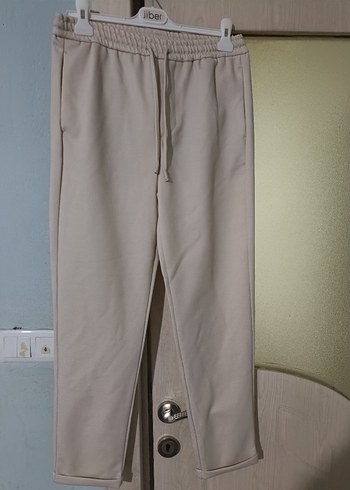 Bej Rahat Kesim erkek Kumaş Pantolon - Görsel 3