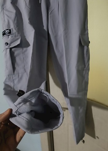 Gri Spor Tarzı Erkek Jogger Pantolon - Görsel 3