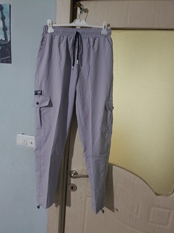 Gri Spor Tarzı Erkek Jogger Pantolon - Görsel 4