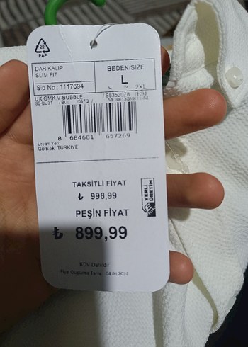 Erkek Beyaz Keten Uzun Kollu Gömlek - Görsel 6