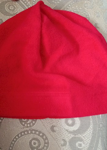 Fermuarlı Kırmızı Kadın Bere - Görsel 3