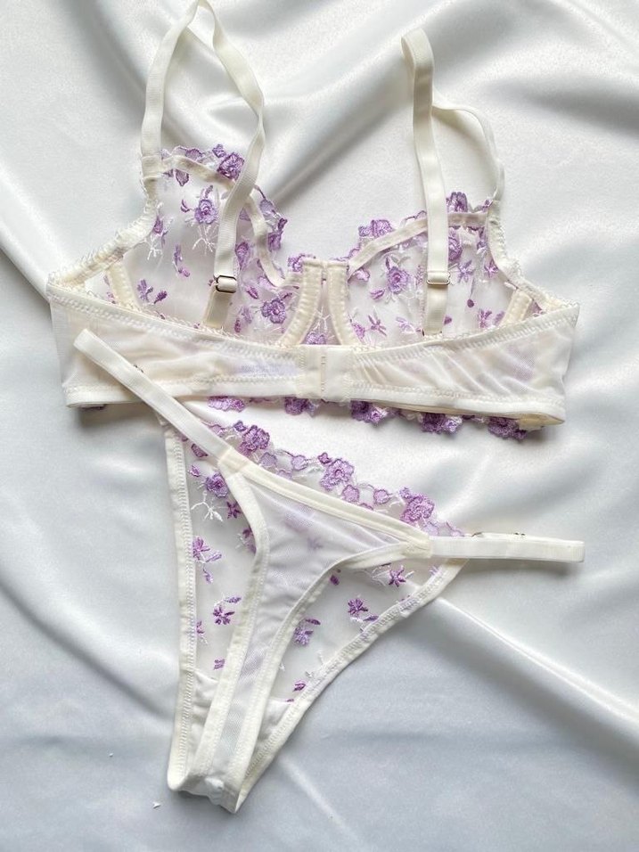 Lila Nakışlı Bohem Bralet - Görsel 4