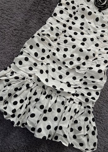 koton Puantiye Desenli Mini Elbise - Görsel 3