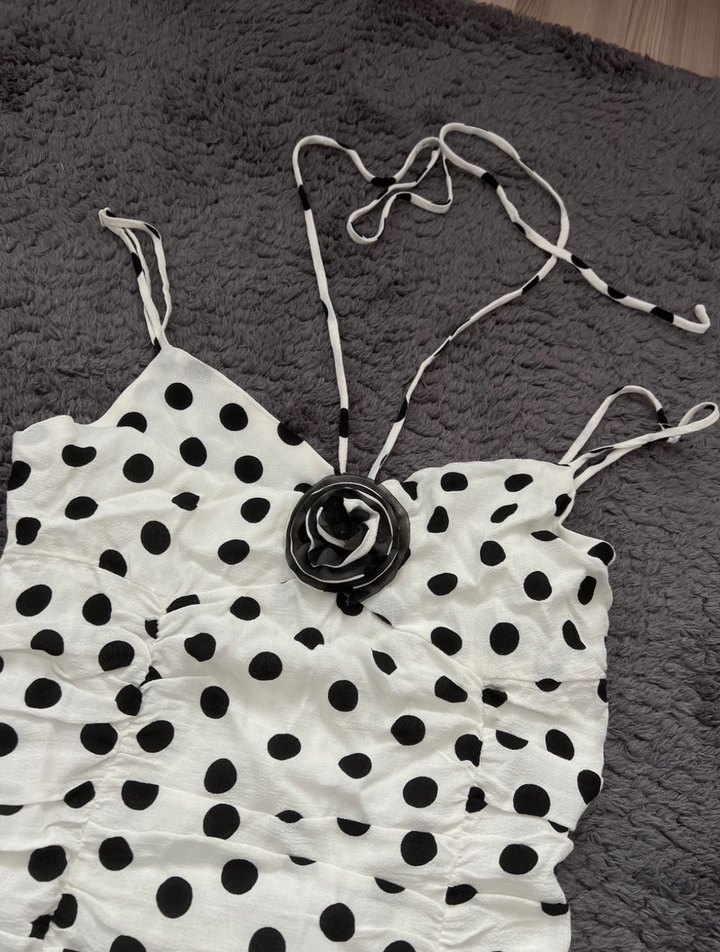 koton Puantiye Desenli Mini Elbise - Görsel 2