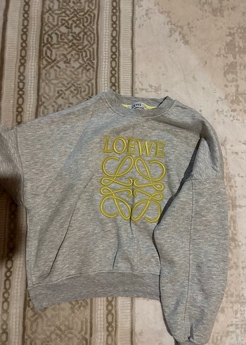 H&M Loewe Gri Melanj Logo Sweatshirt