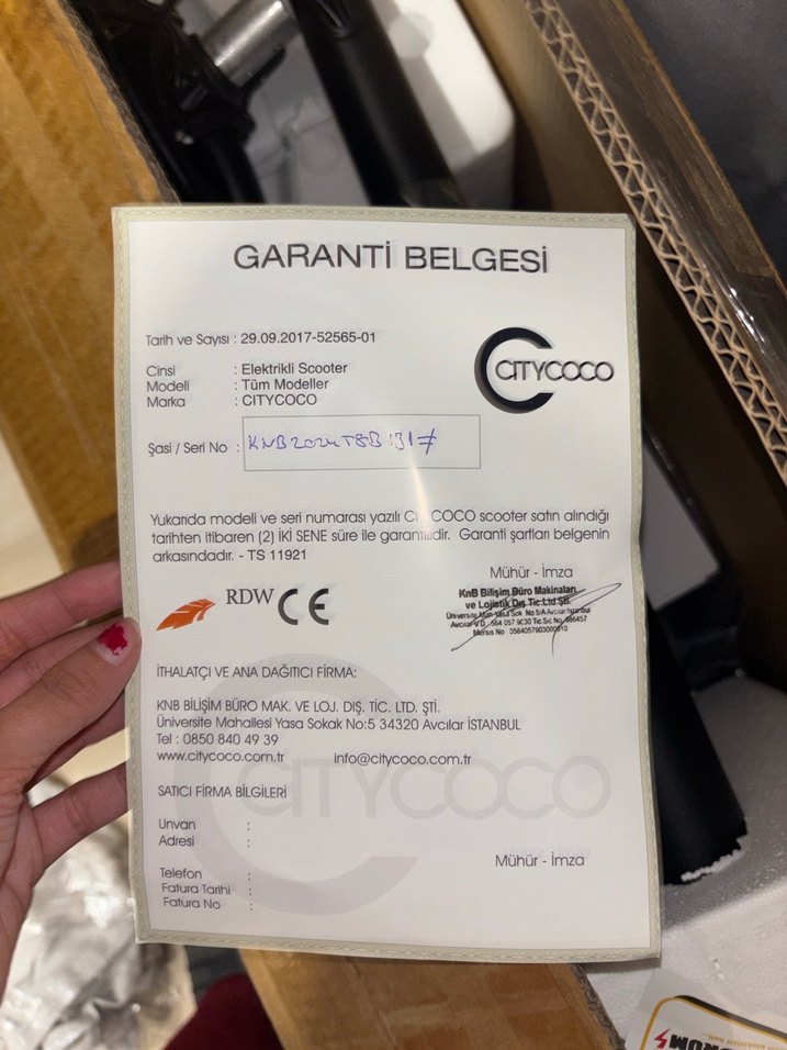 Citycoco Elektrikli Scooter Sıfır - Görsel 3