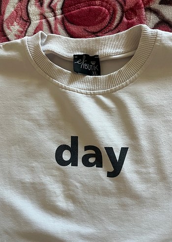 Beyaz Baskılı Kadın Sweatshirt - Görsel 3