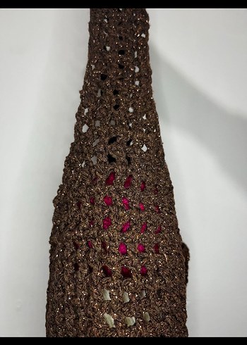 File sim  Detaylı Örgü Kadın Çanta - Görsel 3