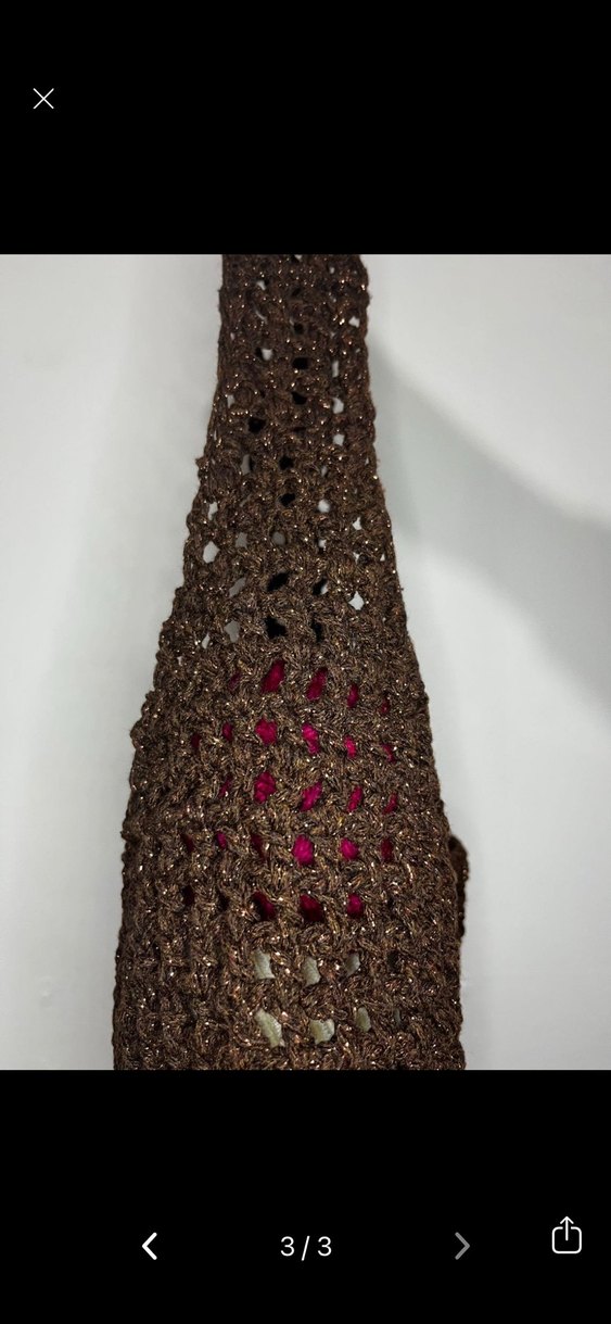 File sim  Detaylı Örgü Kadın Çanta - Görsel 3