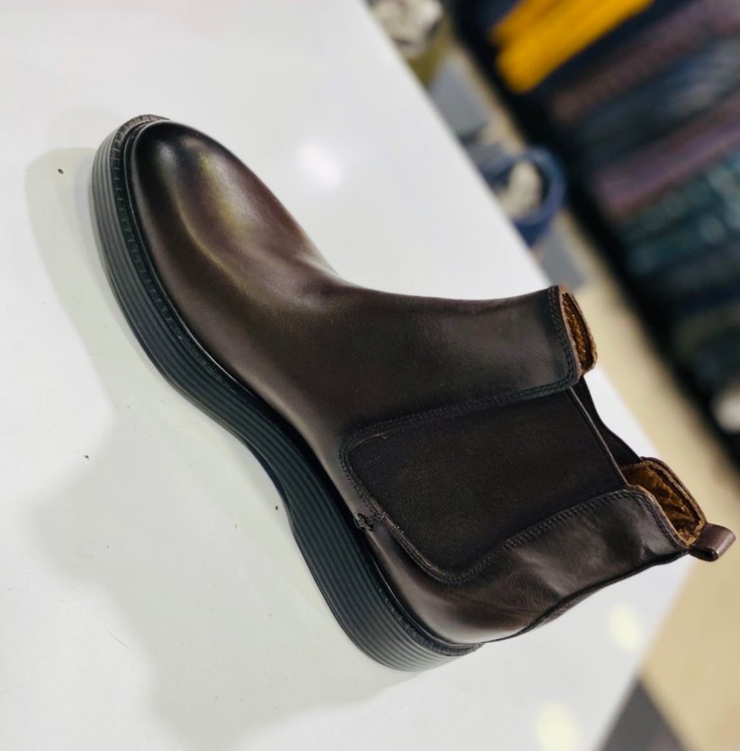 Kahverengi Deri Erkek Bot. (LUCİANO BELLİNİ) MARKA - Görsel 2