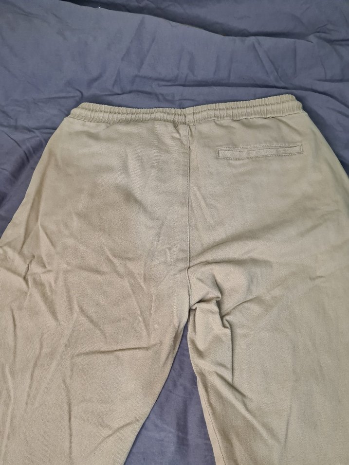 Bej Rahat Kesim Erkek Keten Pantolon - Görsel 4