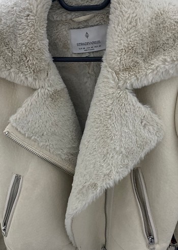 Bej Süet Kürklü Kadın Ceket - Görsel 5