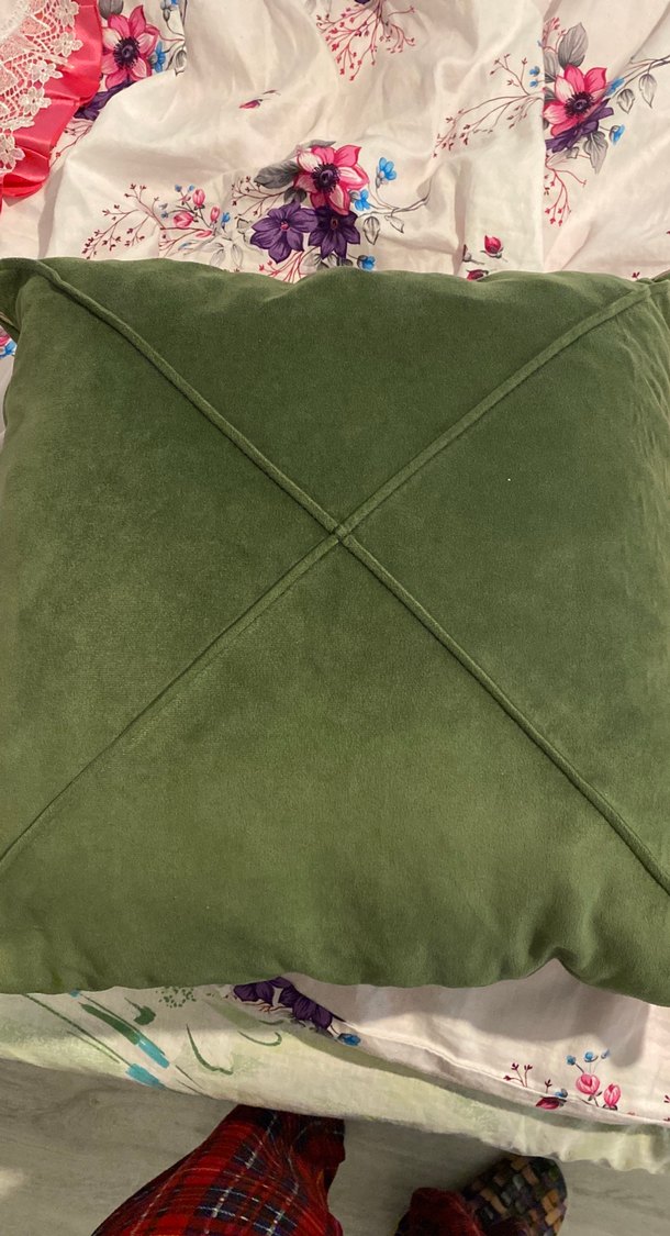 Bej Bohem Çiçek Desenli Dekoratif Yastık - Görsel 2