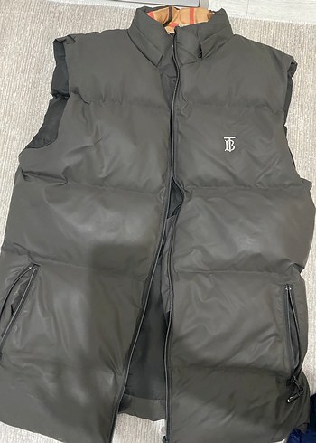 Gri Deri Erkek Kolsuz Şişme Yelek - Görsel 2