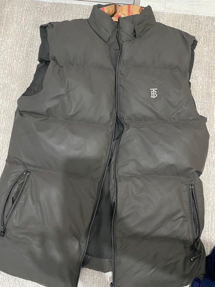 Gri Deri Erkek Kolsuz Şişme Yelek - Görsel 2