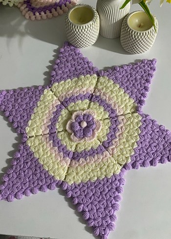 Pastel Renkli El Örgüsü Banyo lifleri - Görsel 4