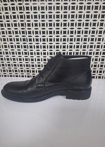 Klasik Siyah Erkek Ofis Botları - Görsel 3