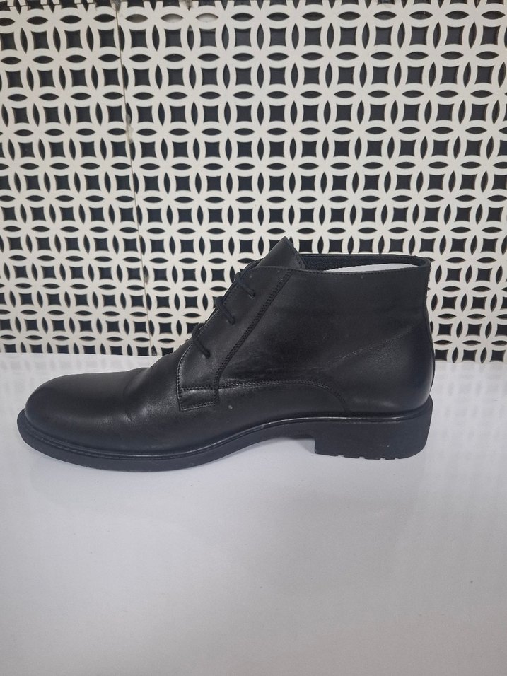Klasik Siyah Erkek Ofis Botları - Görsel 3