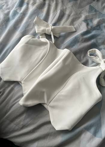 Beyaz Mini Strappy Büstiyer - Görsel 2