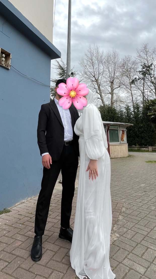 Beyaz nikah elbisesi - Görsel 2