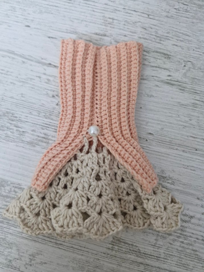 Bej Örgü Bohem Kadın Eldivenleri - Görsel 3