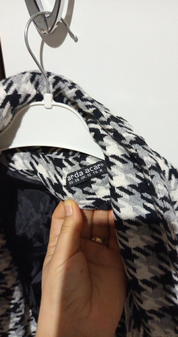 Düğmeli Gri Midi Kadın Kaban - Görsel 2