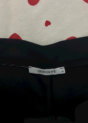 Düğmeli siyah Kadın Kumaş Pantolon - Görsel 5