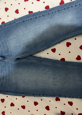 trendyolmilla Düğmeli Mavi Bol Kesim Kot Pantolon - Görsel 6