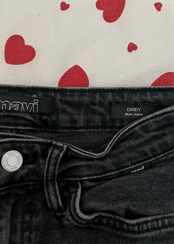 mavi jeans Düğmeli Siyah Kadın Kot Pantolon - Görsel 3