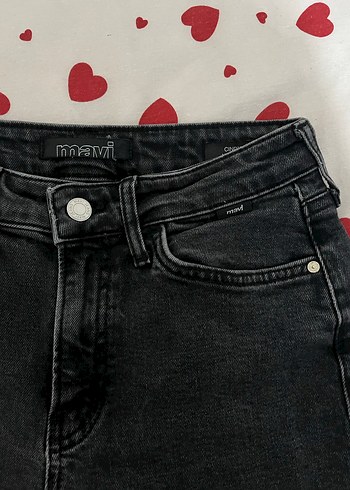 mavi jeans Düğmeli Siyah Kadın Kot Pantolon - Görsel 2